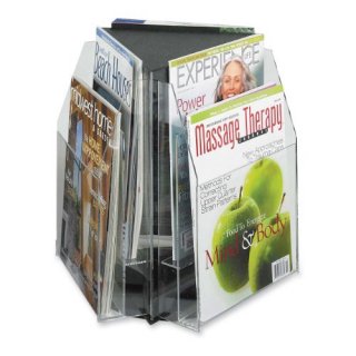 Safco Products 5698CL Reveal Table Top Literature Display 6 Magazine Clear by Sa