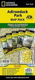 National Geographic Trails Illustrated Topographic Maps Adirondack Park New York