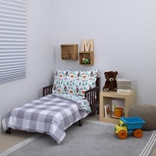 Carter's 4-Piece Toddler Set Grey/White/Green/Blue Woodland Boy 52 x 28