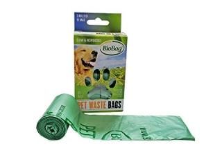 BioBag Dog/Pet Waste Bags on a Roll 45 Bags Each Box Case of 12 Total 540 Bags b