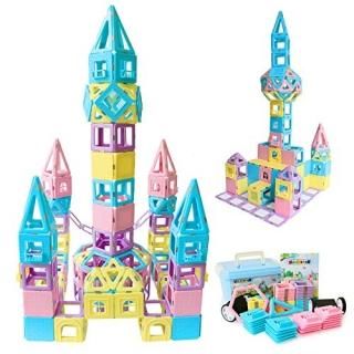 Magblock Magnetic Building Blocks STEM Educational Toys Tiles Set for Boys & Gir