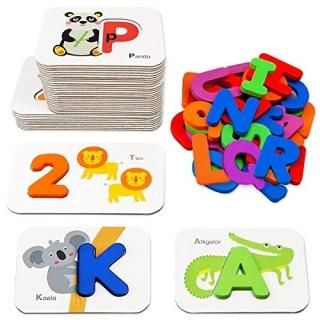 Number and Alphabet Flash Cards for Toddlers 2-4 Years ABC Montessori Educationa