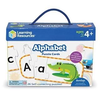 Learning Resources Alphabet Puzzle Cards Kindergarten Readniness Self Correcting