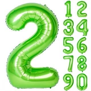 40 Inch green Large Numbers 0-9 Birthday Party Decorations Helium Foil Mylar Big