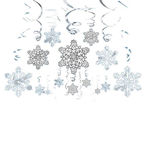 Snowflake Hanging Swirl Decorations スノーフレークハンギング渦巻