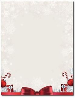 Holiday Present Stationery - 80 Sheets - Great for Flyers Invitations or Letters