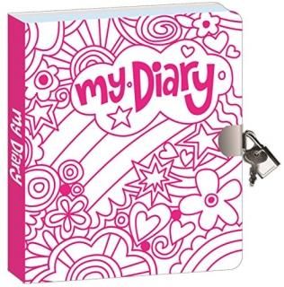 ԡ֥륭󥰥Peaceable Kingdom Rainbow World ColorIn Shiny Foil Cover Lock and Key 