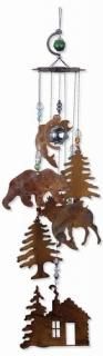 Sunset Vista Designs Wilderness Wonders Rustic Cabin Wind Chime Medium