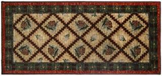 Cozy Cabin Pleasant Pine Accent Rug 20x44 Green