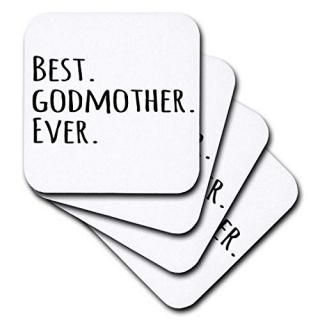 set-of-8-Soft - 3dRose cst_151526_2 Best Godmother Ever Gifts for God Mothers Or