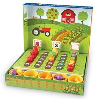 Learning Resources Veggie Farm Sorting Set Food Sorting Game 46 Pieces Ages 3+