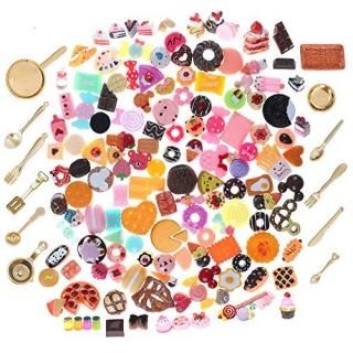 Dessert Decoration Kit Sets - SIX VANKA 120pcs Mixed Miniature Decoration Resin 