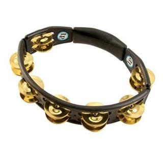 LP ԡ Х Cyclops Hand Held Tambourine w/ Brass Jingles Black LP170