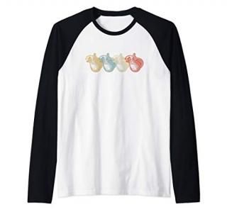 Vintage Flamenco Castanets Gift Raglan Baseball Tee