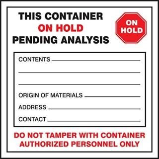 Accuform MHZW26EVC Adhesive-Poly Vinyl Hazardous Waste Label Legend THIS CONTAIN