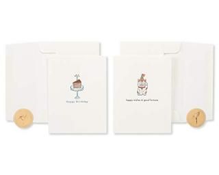 Papyrus Birthday Cards Cat and Cake 2-Count 6766788