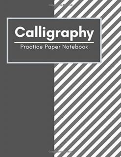 Calligraphy Practice Paper Notebook Blank Hand Lettering Calligraphy Practice Bo