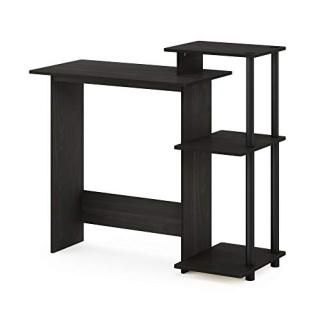Furinno 11192EX/BK Efficient Computer Desk Espresso/Black by Furinno