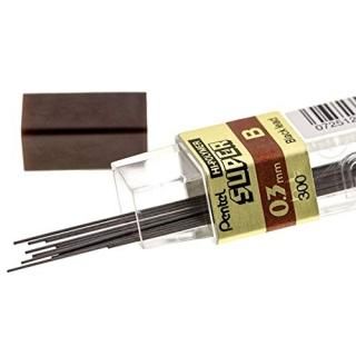 300-B - Pentel Super Hi-Polymer Lead 0.3mm Extra Fine B 12 pcs/Tube Box of 12 Tu