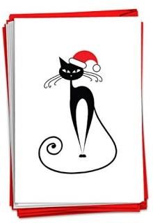 MeowyꥹޥChristmas Funny Greeting Card 12 Christmas Card Pack SKUB3265AXSG