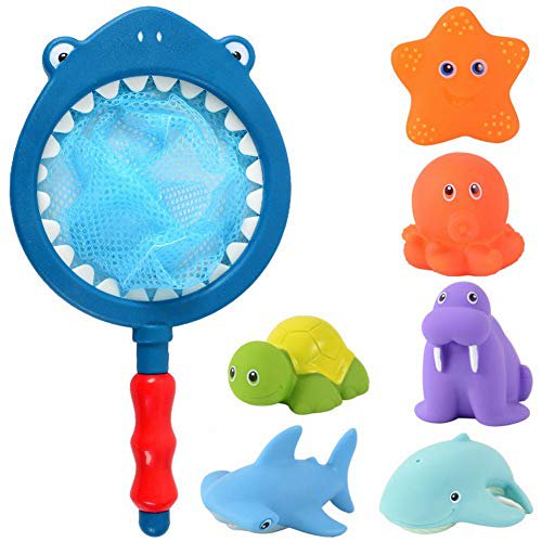 HWD Bath Toy Fishing Floating Animals Squirts Toys Games Playing