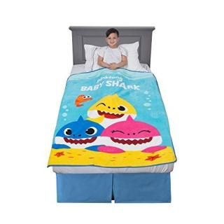 Franco Kids Bedding Super Soft Plush Throw 46 x 60 Baby Shark