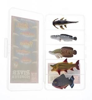 River Monster Collection Toy Fish Set  Toy Piranha  Toy Catfish  Small Toy Fish 