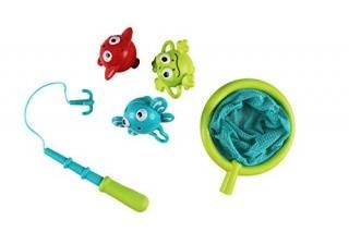 Hape Double Fun Fishing Set  Jumping Sea Creatures with Net & Detachable Fishing