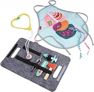 Fisher-Price Patient and Doctor Kit - 9-Piece Medical Pretend Play Gift Set Feat