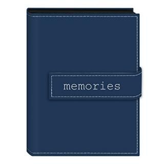 Pioneer Photo Albums 36-Pocket 13cm by 18cm EmbroideredMemories Strap Sewn Leath