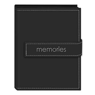 Pioneer Photo Albums 36-Pocket 4 by 6-Inch Embroidered Memories Strap Sewn Leath