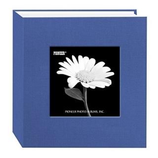 Pioneer 100 Pocket Fabric Frame Cover Photo Album Sky Blue by Pioneer Photo Albu