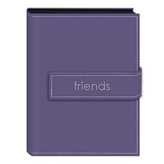 Pioneer Photo Albums 36-Pocket 13cm by 18cm EmbroideredFriends Strap Sewn Leathe