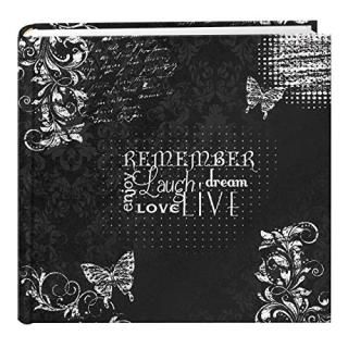 Pioneer Photo Albums 200-Pocket Chalkboard Printed Remember Theme Photo Album fo