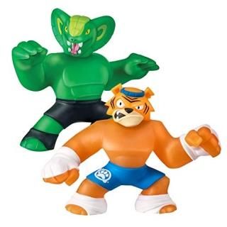 Heroes of Goo Jit Zu 2 Pack of Glow in The Dark Action Figures Tygor Vs Viper