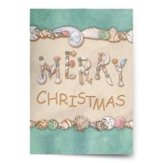 Christmas Cards - Box Set 18 Cards and 18 Envelopes - Merry Christmas Written in