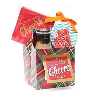 Cheer Greetings - Built-in Greeting Card Box - Set of 4 Card Boxes in Holiday Pl