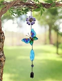 Sunset Vista Designs Metal and Glass Butterfly Suncatcher