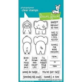 Lawn Fawn Clear Stamps LF1602 Slow Down & Enjoy