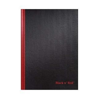 Black n Red Book Casebound 90gsm Ruled 192 Pages A4 Ref D66174 Pack of 5