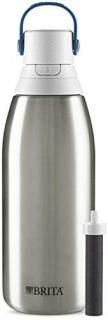 Brita Stainless Steel Water Filter Bottle Stainless Steel 32 Ounce 1 Count