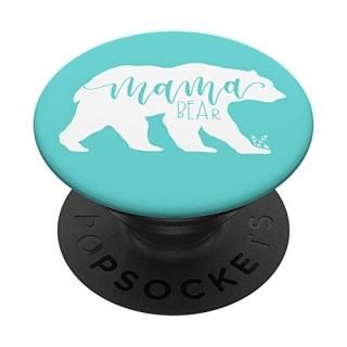 Mama Bear Popsocket Teal Popsocket JLZ043 PopSockets PopGrip Swappable Grip for 