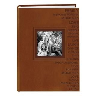 Pioneer Photo Albums 300-Pocket 4 by 6-Inch Embossed Words Design Leatherette Tw
