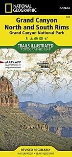 National Geographic Trails Illustrated Map Grand Canyon Bright Angel Canyon Nort