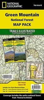 National Geographic Trails Illustrated Green Mountain National Forest Map Pack V