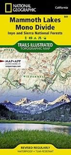 National Geographic Trails Illustrated Topographic Map Mammoth Lakes / Mono Divi