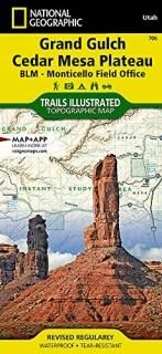 National Geographic Trails Illustrated Topographic Map Grand Gulch Cedar Mesa Pl
