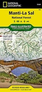 National Geographic Trails Illustrated Manti La-Sal National Forest Utah Nationa