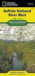 National Geographic Trails Illustrated Map Buffalo National River West Arkansas