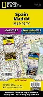 Spain Madrid Map Pack National Geographic Adventure Map